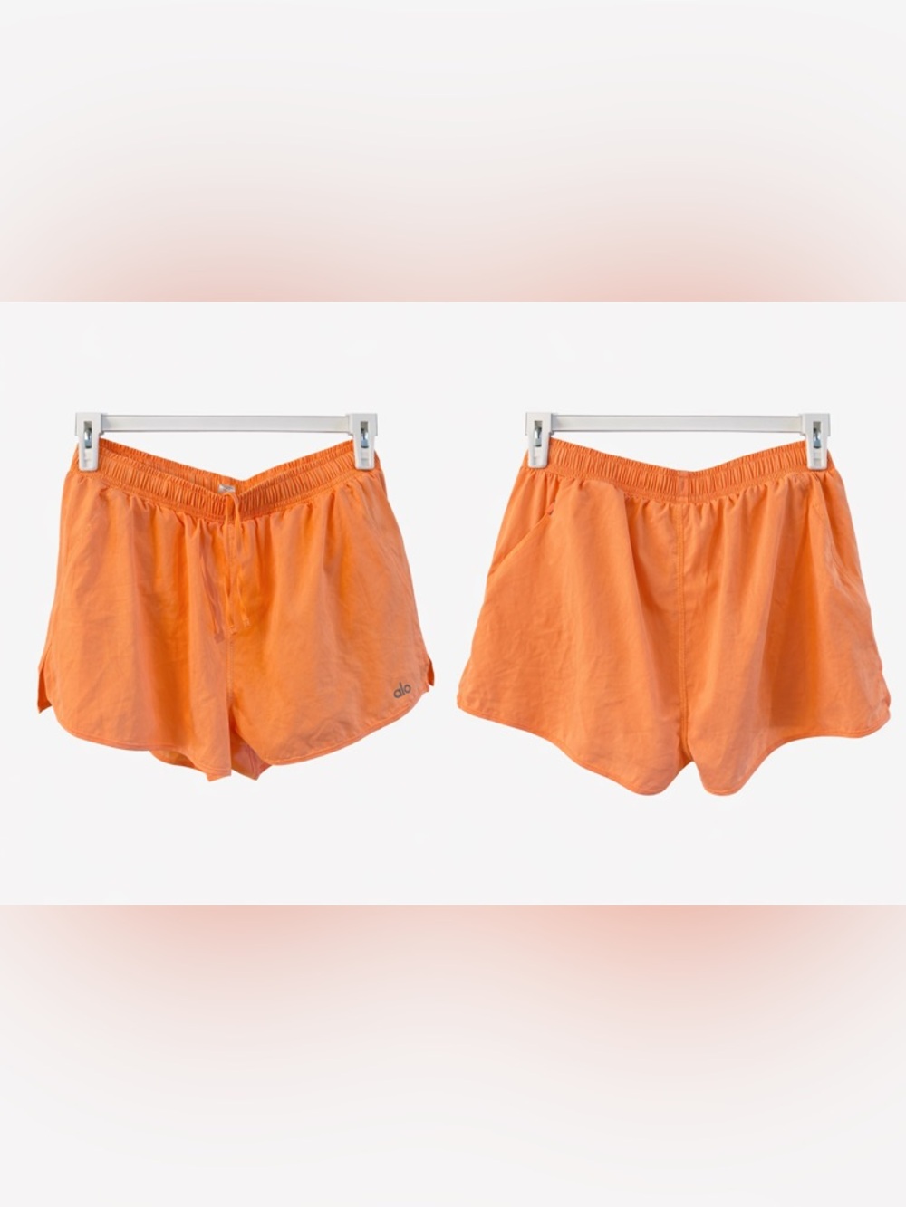 Alo Yoga Orange Athletic Shorts